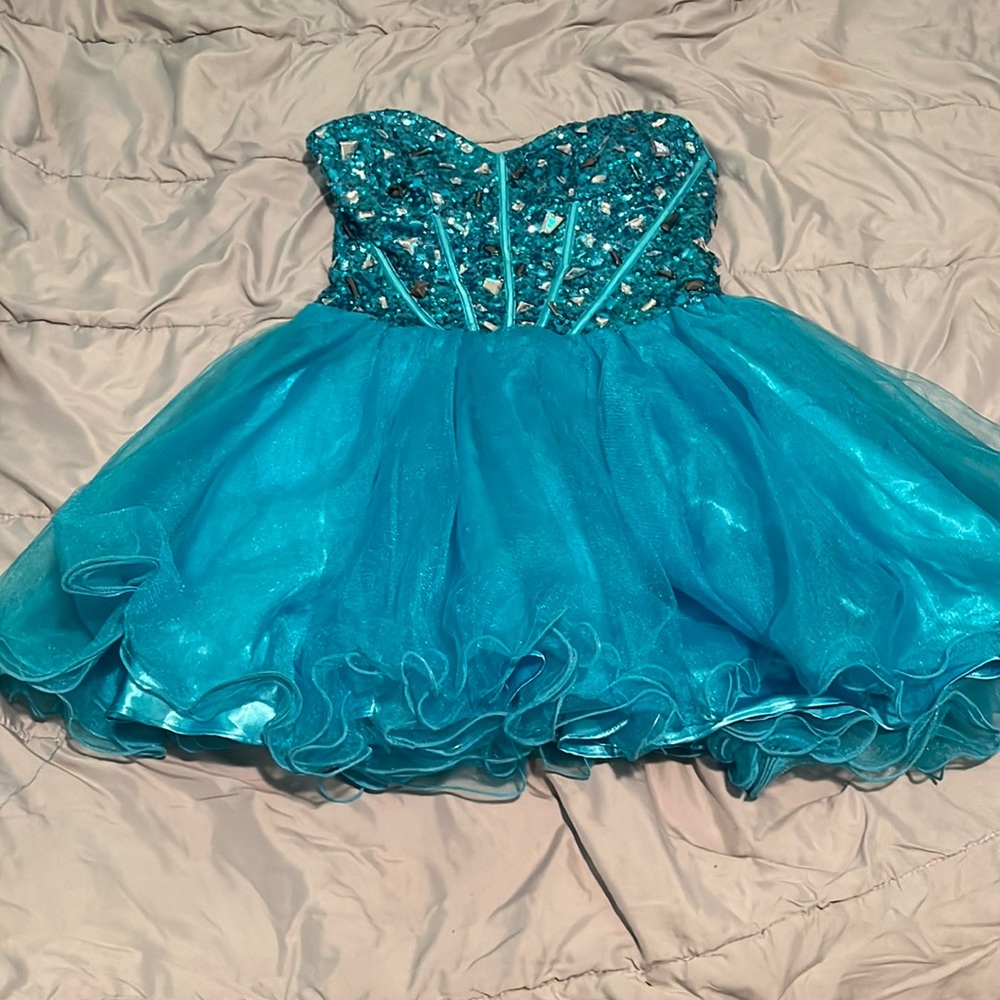 strapless prom dress